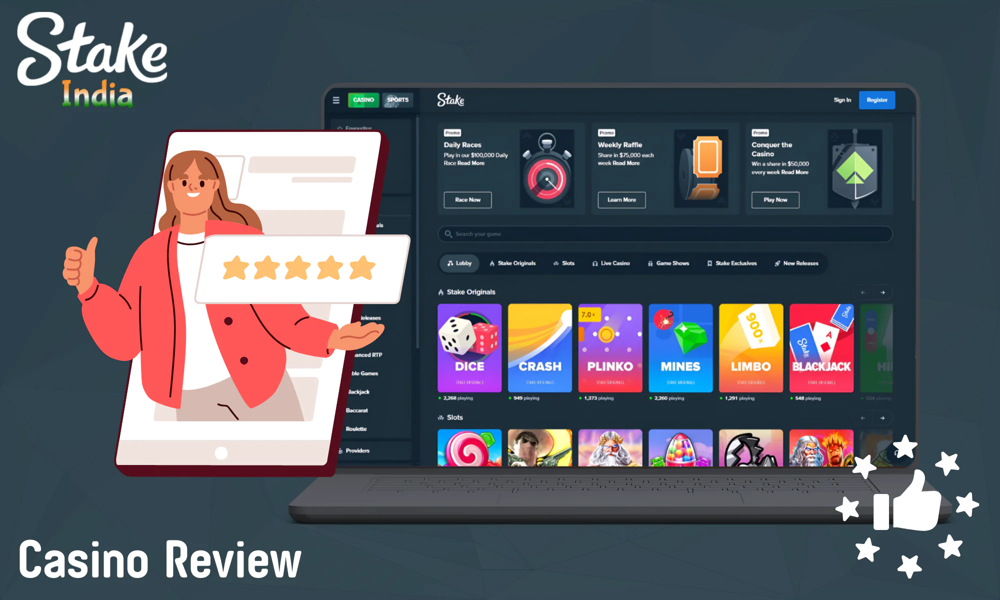 Detailed review of Stake Casino for Indian users
