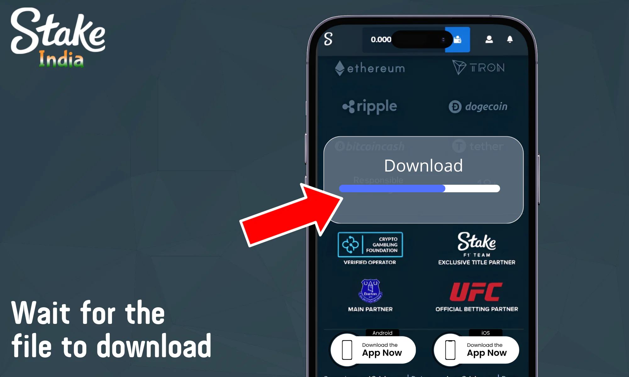 Wait for the file to download